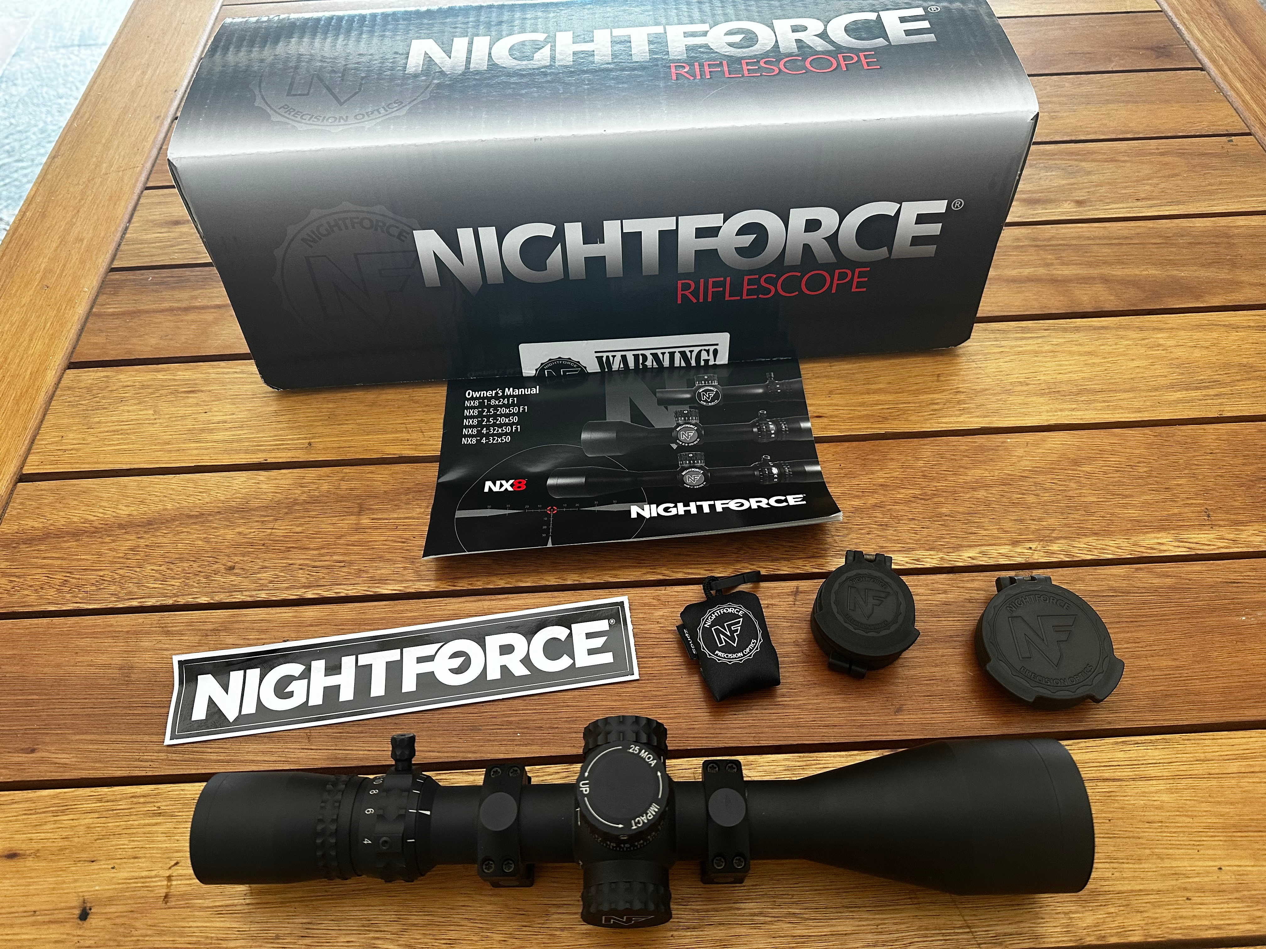 Nightforce NX8 4-32x50mm Riflescope