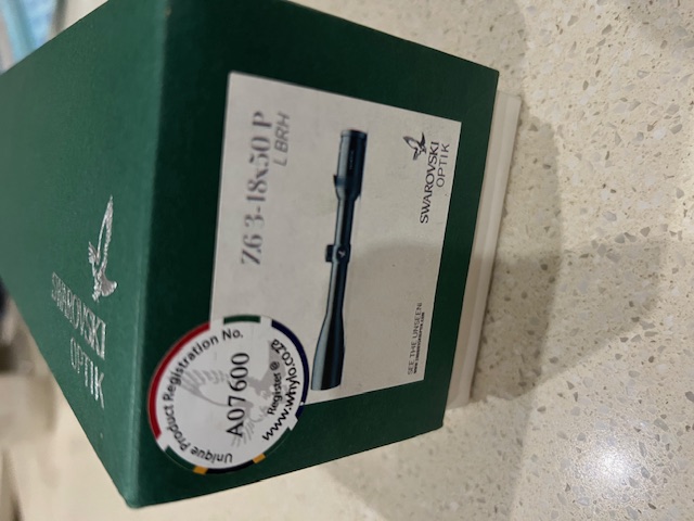 Swarovski Z6 3-18 X 50P BRH