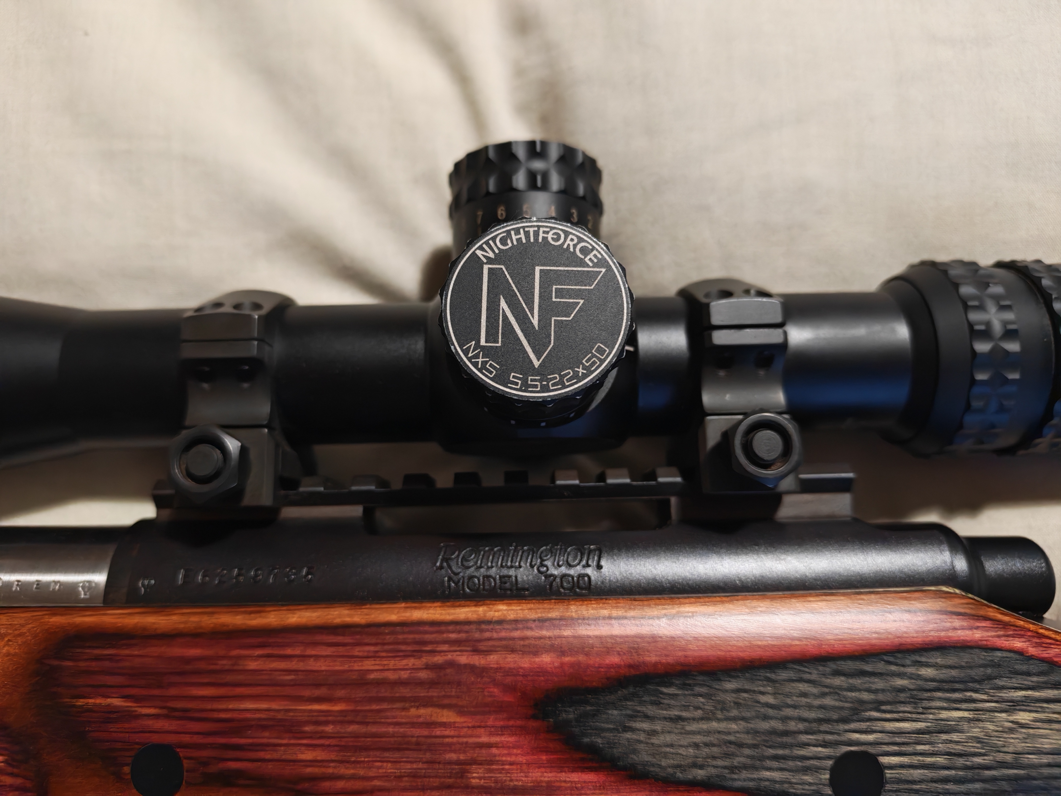 Nightforce NXS scope with zerostop