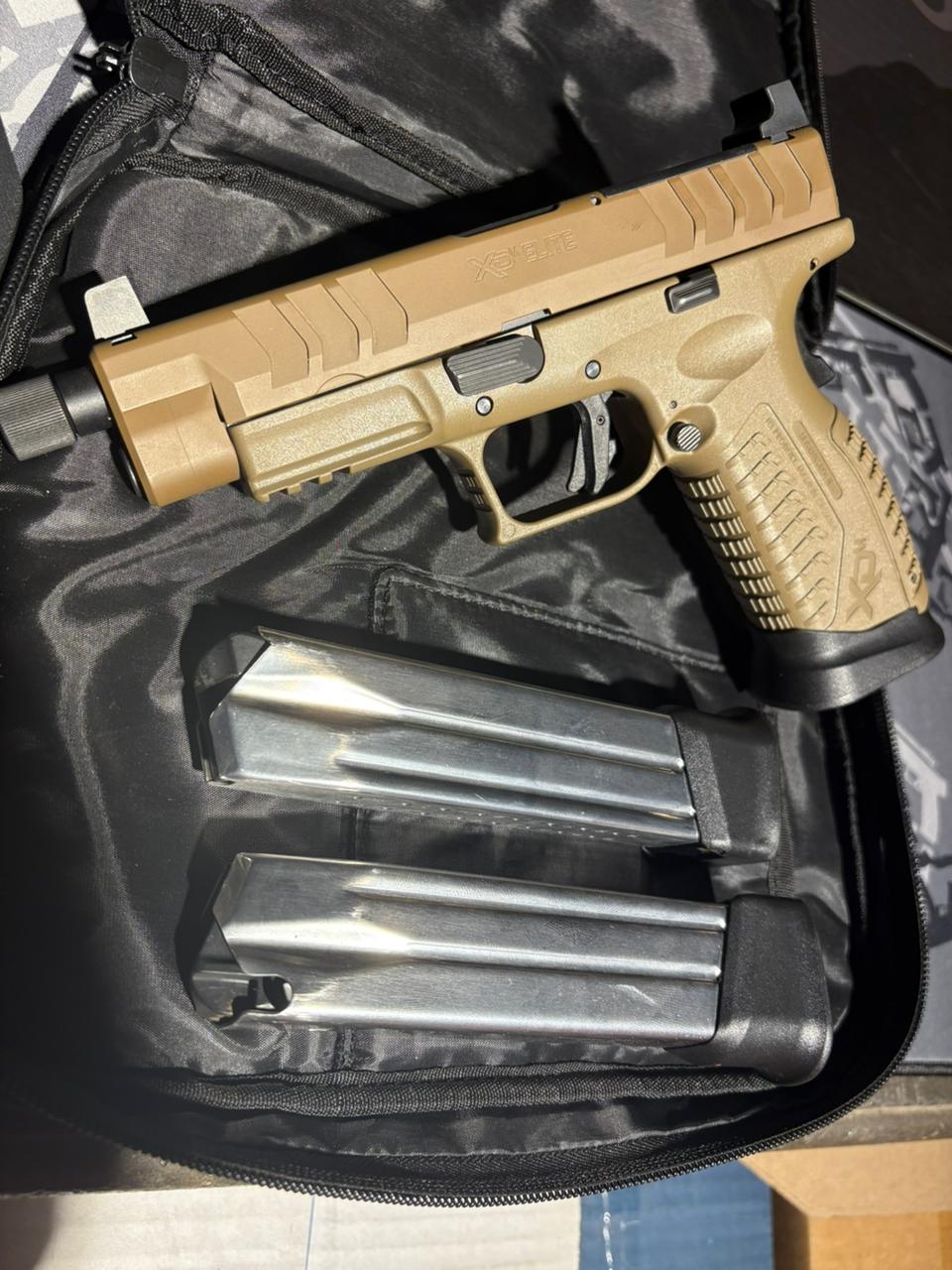 Springfield XD-M Elite 4.5" OSP Threaded Handgun 9mm|Desert FDE